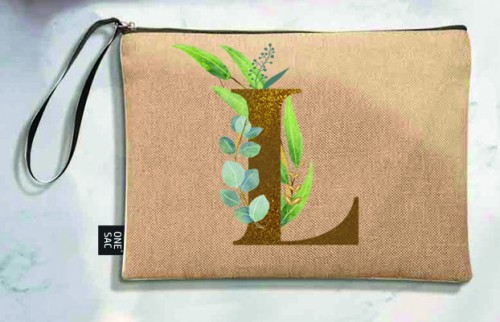 Sac à main Lettre L (Modèles variés) (25 × 18 × 1 cm)